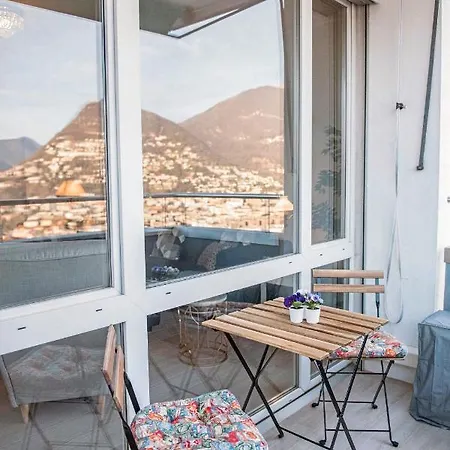 Lakeview Panorama Penthouse With Washer & Dryer Lugano